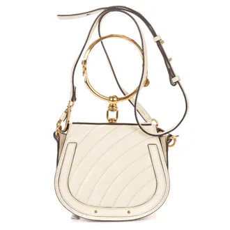 Chlo&eacute; Pre-owned Womens Small Nile Bracelet Bag Shoulder Bag - Ivory - One Size