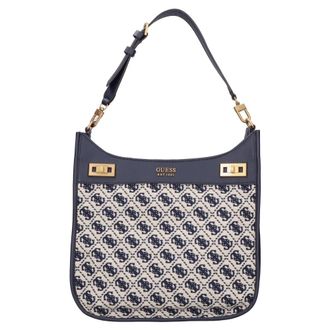 Guess Tassen, Dames, Blauw, ONE Size, Leer, Schoudertas