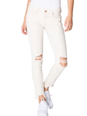 Dear John Denim Mid Rise Joyrich Skinny Jeans In Wheat