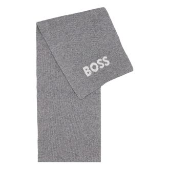 HUGO BOSS Accessoires, Heren, Grijs, ONE Size, Helios Sjaal