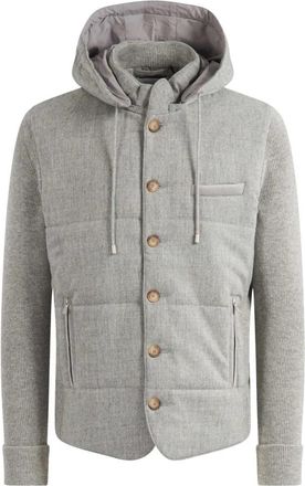 Gran Sasso Giubbino - Heren - Zomerjassen - Grijs - XL - Wol - Jassen