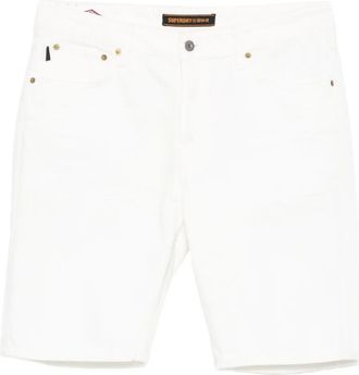 Superdry denim shorts - men - Organic Cotton - 36 - White