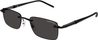 Montblanc Montblanc - Mb0344S Zonnebril - unisex - Accessoires - Grijs - Maat: 54 MM Nylon