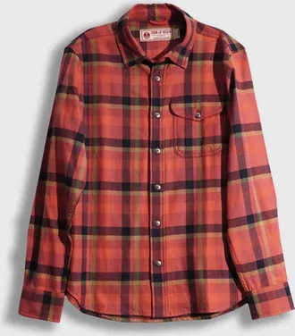 Iron And Resin Mens Palmer Shirt In Marsala