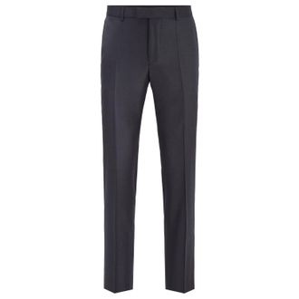 HUGO BOSS Mens T-Glover3 Trousers in Grey Wool - Size 36W/32L