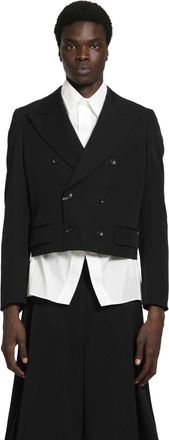 Comme Des Gar&ccedil;ons Cropped Double-Breasted Blazer