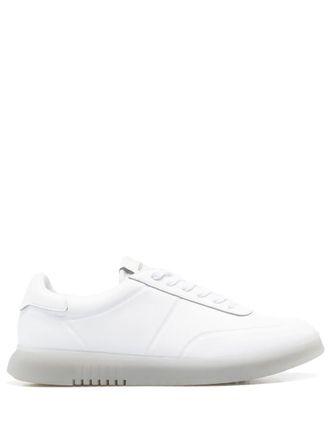 Emporio Armani leather sneakers - White