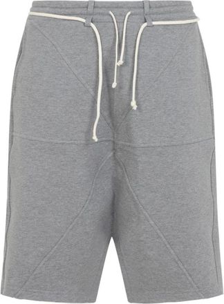 Mordecai Geometric Seam Sweat Shorts - Heren - Korte Broeken - Grijs - S - Katoen - Korte Broeken