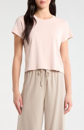 Splendid Louisa Short Sleeve T-Shirt in Rose Petal Pink at Nordstrom, Size X-Large