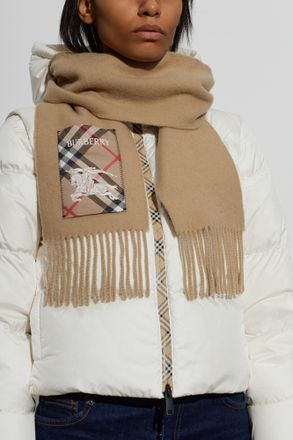 Burberry Cashmere Scarf, Unisex, Beige