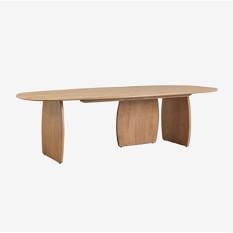 Sklum Mesa De Comedor Ovalada 260x120 Cm En Madera De Mango Agathe Sklum