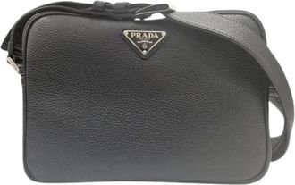 Prada Pre-owned Vintage Shoulder Bag - unisex - Vintage Schoudertas - Zwart - ONE Size - Leer - Vintage