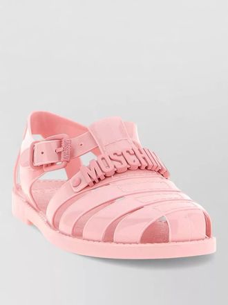 Moschino flat sole open toe jelly sandals