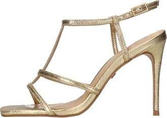 Carrano Carrano Sandalen - Dames - Sandalen met hakken - Beige - 41 EU - Leer - Schoenen