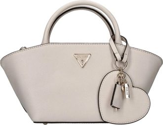 Guess Bolena Satchel - Dames - Handtassen - Beige - ONE Size - Leer - Tassen