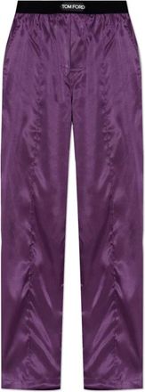 Tom Ford Pyjamas, male, Purple, Size: XS Silk pajama bottoms