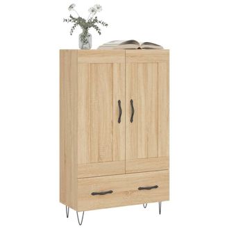 Berkfield Home Highboard Sonoma Oak 69.5x31x115 cm Engineered Wood in Natural
