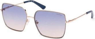 Guess Vierkante Zonnebril - Dames - Zonnebrillen - Geel - 60 MM - Accessoires