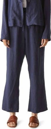 Michael Stars Nolan Linen Drawstring Pants In Nocturnal