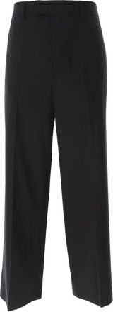 Msgm Classic Trousers - male - MSGM - Wide Trousers - Black - XL - Trousers