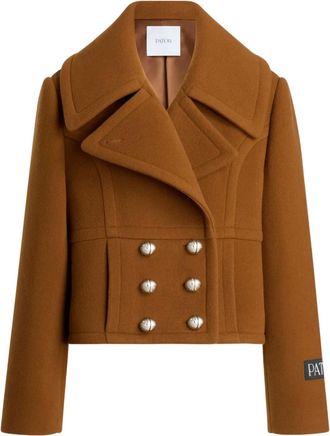 Patou Completo doppiopetto in lana - Marrone