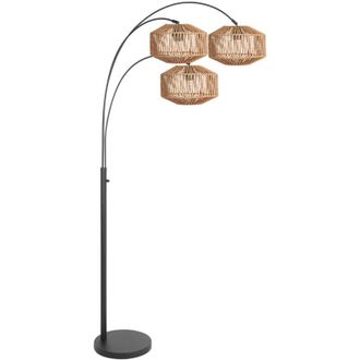 Steinhauer Steinhauer - L&aacute;mpara De Pie - Sparkled Light - Natural Negro