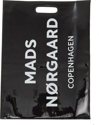 Mads Norgaard Tassen, Dames, Zwart, ONE Size, Leer, Zwarte Lak Clutch Tas 204461