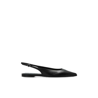 Aeyde Ballerinas, female, Black, Size: 9 1/2 US Annora Leather Shoe