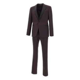 Emporio Armani Wool Blend Suit - male - Emporio Armani - Single Breasted Suits - Black - S - Suits