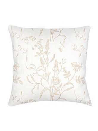 Anaya with Love English Garden Linen Euro Pillow with Down Alternative Insert in Beige at Nordstrom, Size 26X26