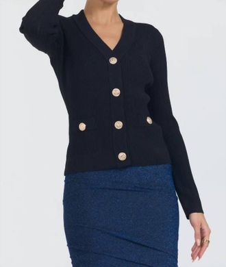 Stellah Womens Dia Cardigan In Black