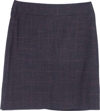 Chlo&eacute; See by Chlo&eacute; geruite minirok van katoen in marineblauw