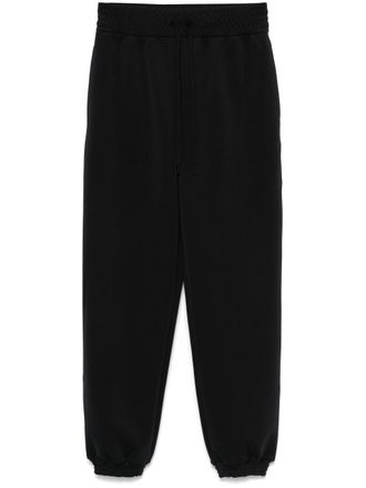 Moncler scuba jersey track pants - women - Polyester/Elastane - S - Black
