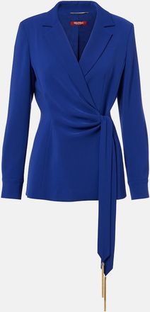 Max Mara Elegante Skipper cady wrap blazer