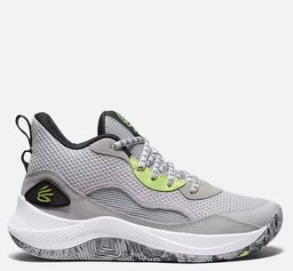Under Armour Mens Curry 3Z 24 Suede Shoes In Grey/blk