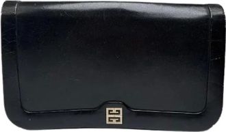 Givenchy Pre-owned Clutches, female, Black, Size: ONE SIZE Pre-owned Leather Clutch