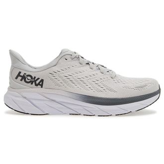 Hoka One One Hoka Clifton 8 Textile Mens Low Top Trainers - Lunar Rock Nimbus Cloud - Size:UK 10.5