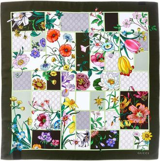 Gucci Floral Silk Scarf