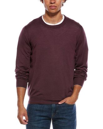Brunello Cucinelli Cashmere & Wool-Blend Crewneck Sweater