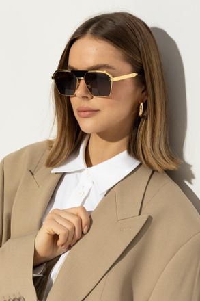 Balmain Sergeant Sunglasses, Unisex, Gold
