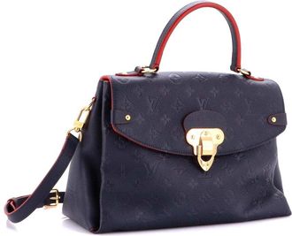 Louis Vuitton Blue Monogram Empreinte Georges Mm (Authentic Pre-Loved)