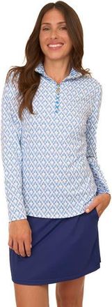 Cabana Life 1/4 Zip Sport Top in Seaside at Nordstrom, Size X-Small