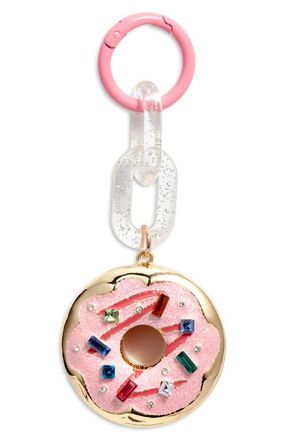 Chelsea28 Donut Bag Charm in Pink Multi- Gold at Nordstrom