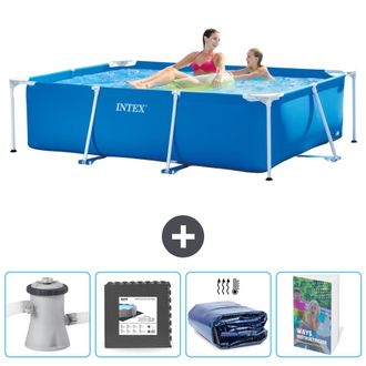 Intex Piscina Con Estructura Rectangular - 220x150x60 Cm - 7-piezas Scb121