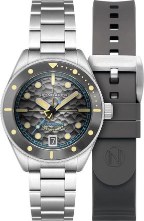 Spinnaker Challenger Automatic Bracelet Watch, 42mm in Grey at Nordstrom