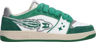 Enterprise Japan Groene EJ EGG Rocket Sneakers - Heren - Sneakers - Groen - 42 EU - Leer - Schoenen
