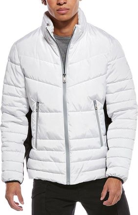 Kenneth Cole Faux Memory Puffer Coat