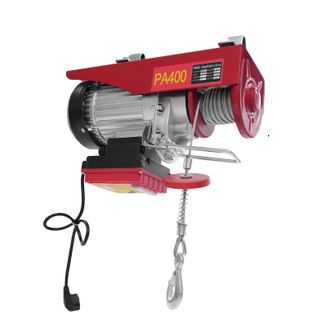 OEM Cabrestante El&eacute;ctrico, Capacidad De Carga De 200 Kg/400 Kg, Control Remoto, Color Rojo
