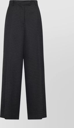 Dries Van Noten patterned trousers featuring belt loops