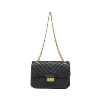 Chanel Pre-owned Calf Shoulder Bag - Dames - Pre-owned - Zwart - Maat: ONE Size Leer